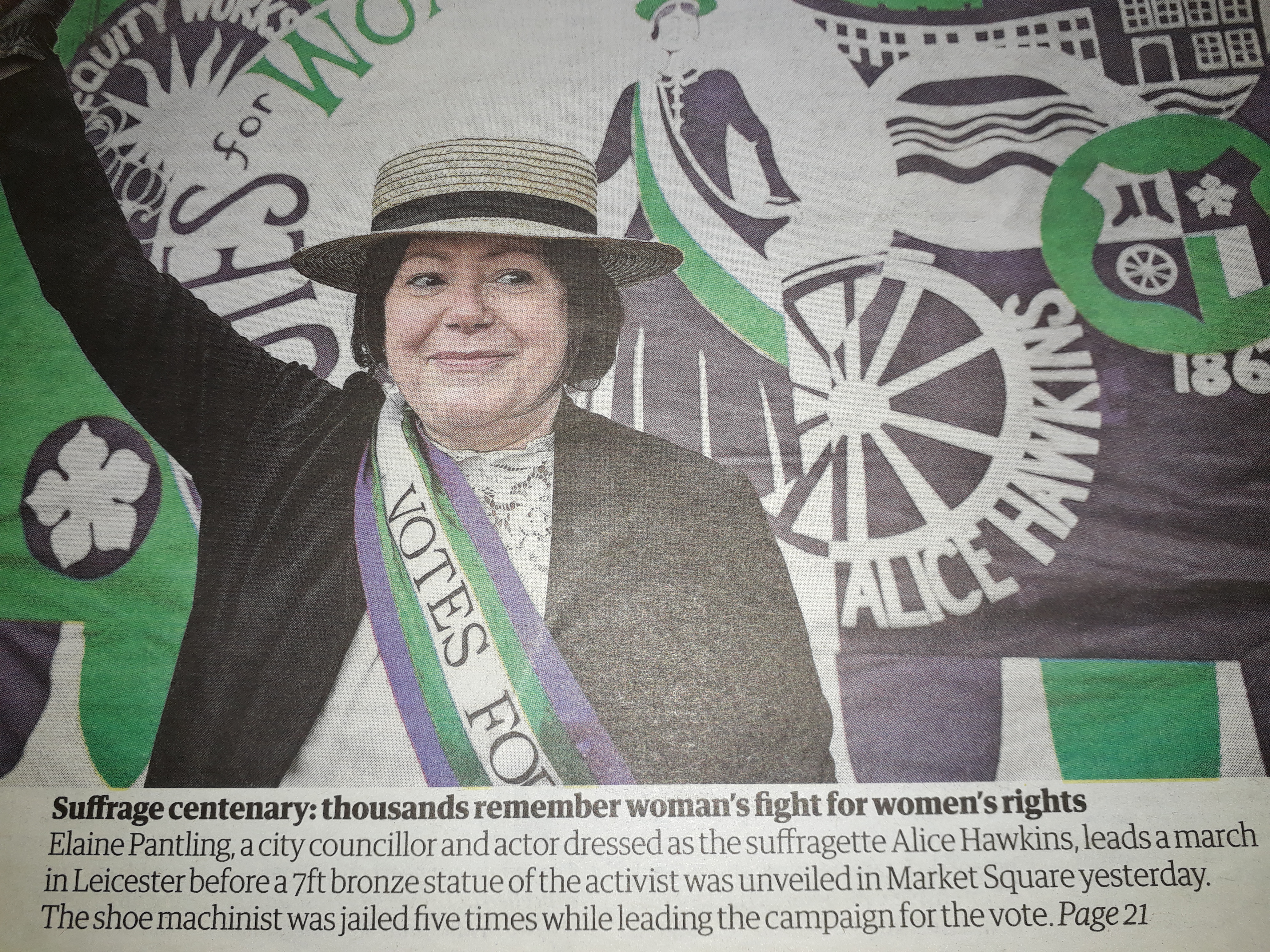 Alice from Guardian front page 05.02.18