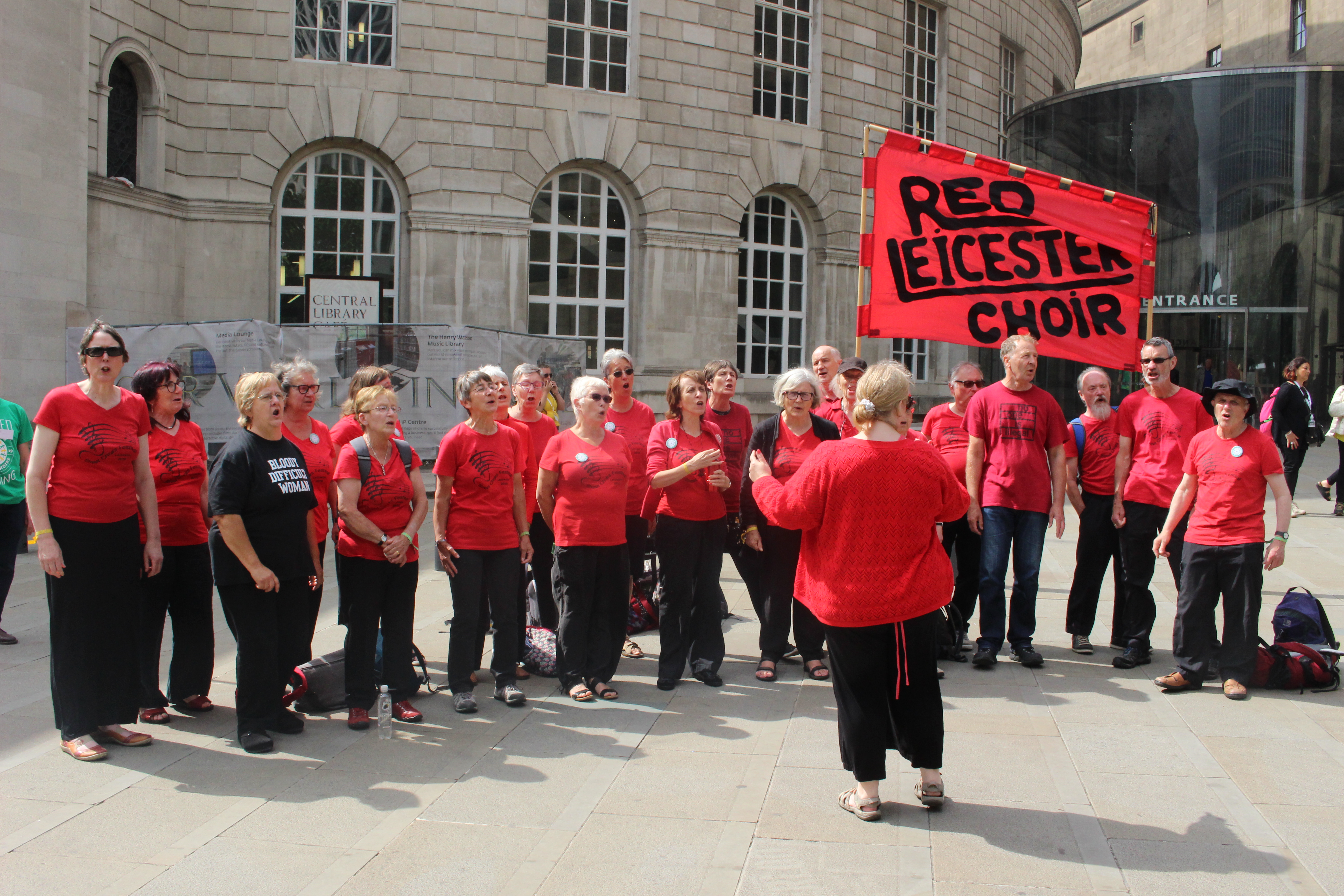 RL busking at library SCF 2019